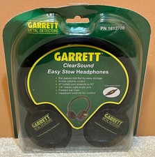 GARRETT ClearSound In-Line Volume Metal Detector Headphones w/ 1/4" Stereo Jack
