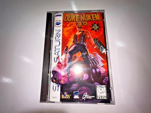 Duke Nukem 3D (Sega Saturn, 1997) CIB Complete in Box with Manual Tested NR MINT