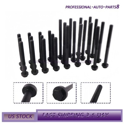 3678804 22+4 PCs Cylinder Head Bolts Sets For Cummins ISX ISX15 QSX 3678506 USA