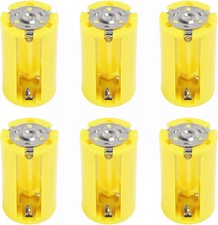 6Pcs 3 AA to 1 D Battery Adapters Holder 1.5V Output Case Box AA to D Battery Co