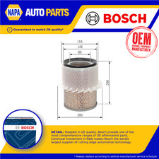 Image of Air Filter fits MITSUBISHI PAJERO Mk2 2.5D 91 to 99 4D56-T Bosch MD620563 New