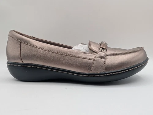 Scarpa donna Clarks Collection Ashland Ball taglia 7w nuova con scatola colore peltro