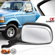 For 92-97 Ford Bronco/F150/F250 OE Style Manual Side Rear View Door Mirror Left