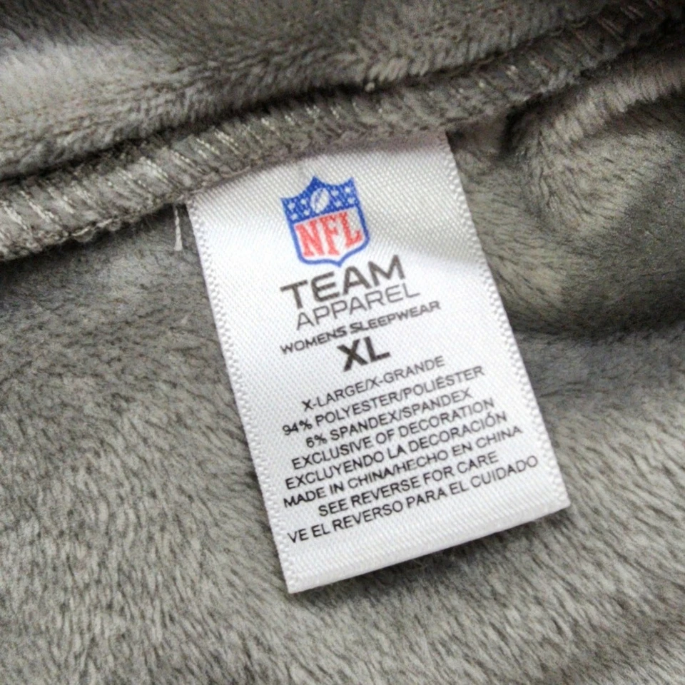 Ropa del equipo de la NFL Top para mujer XL gris súper suave polar manga larga Chicago Bears Foto 4 de 4