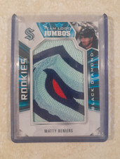 2022-23 Upper Deck Black Diamond Rookie Team Logo Jumbos Matty Beniers #RTL-MB