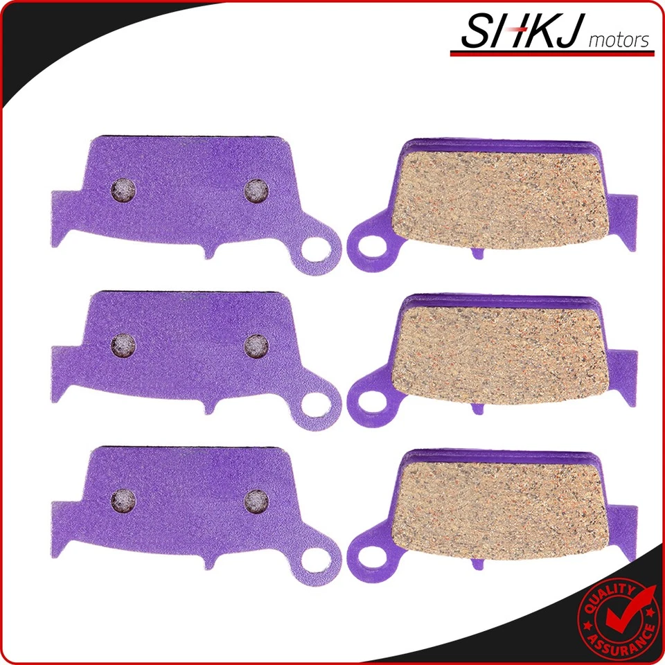 Kit de 3 pares de pastillas de freno traseras izquierda y derecha de fibra de carbono para GAS GAS SM250 2002-05 Foto 2 de 4