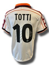FRANCESCO TOTTI SIGNED AS ROMA 1998/99 AWAY SHIRT (ACG CERT AG16564)