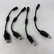 Lot Of 4 Original Xbox OEM Breakaway Adapter Controller Cable Break Away Black