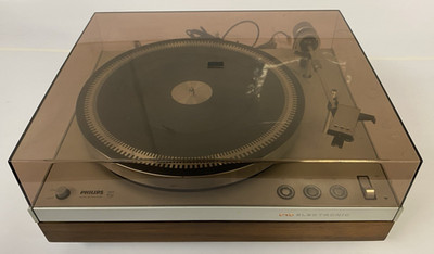 Vintage Philips 212 Electronic Turntable Record Player - Partially Working*READ*
