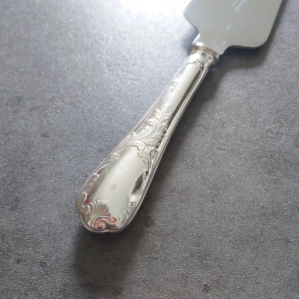 Servidor de pasteles Christofle Marly 1 pieza cubiertos plateados excelente Foto 4 de 4