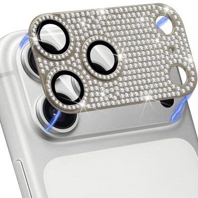 Hsefo Compatible with iPhone 17 Pro Max Camera Lens Protector, Bling 3D Rhine...
