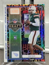 2025 Panini Score CAM WARD NFL Draft Artist’s Proof RC Blue SP #d 19/35 Titans