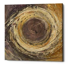 Epic Graffiti 'Wooden Rings' by Albena Hristova, Giclee Canvas Wall Art