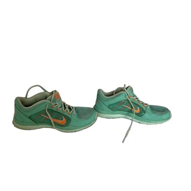 Nike Flex Trainer 4 Women's Running Athletic Teal/Orange Size 8.5 -302. #643083 - Image 3 of 4