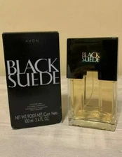 AVON Black Suede Cologne  EDT Spray for Men New 3.4 oz 