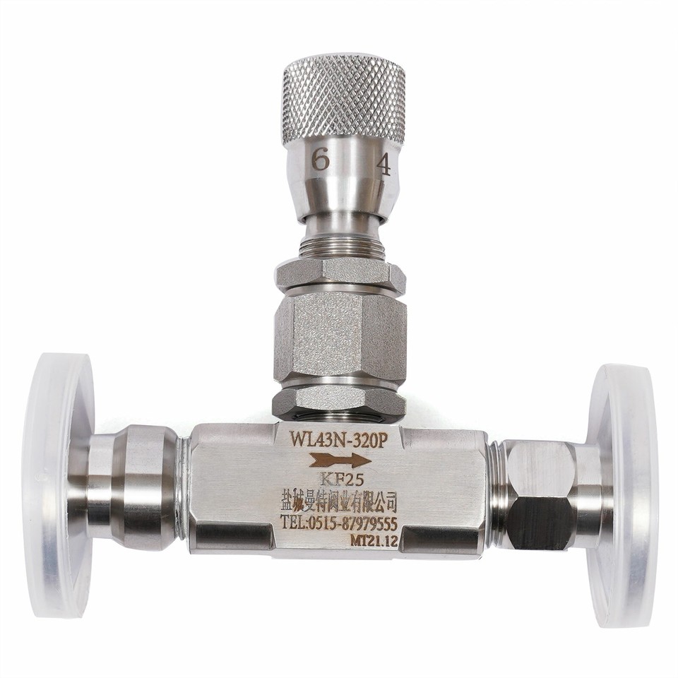 KF25 Stainless High Vacuum Metering Valve Bellow Valve for Isolation