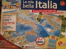 Gioco Educativo Bambini Geopuzzle 2 in 1 la Mia Bella Italia Lisciani 80571 