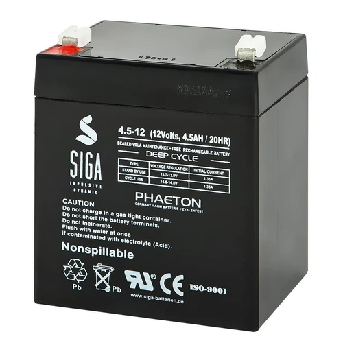 Blei Gel Akku 12V 4,5Ah Batterie Accu 4Ah 4.5Ah 5Ah 12Volt Battery ZYKLENFEST