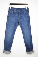 Levi Strauss  Co. 511 Slim Selvedge Big E Jeans Men W30/L32 Blue Fade Effect