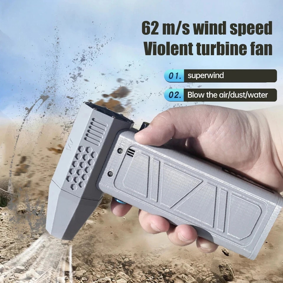 Mini Air Blower Turbo Fan Handheld Industrial Booster Violent Fan Turbo Jet Fan - Image 3 of 4