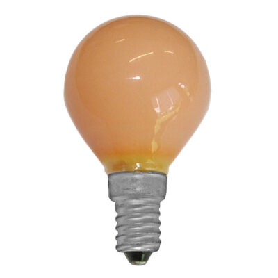Merkur Glühbirne Tropfenlampe 15W E14 240V Orange Glühlampe Kugel bunt dimmbar