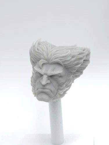 3d Print WOLVERINE HEAD 1:10 7" DIAMOND SELECT MCFARLANE DC MULTIVERSE