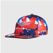 Image of Aston Martin F1 Formula One Racing Team Cap Fernando Alonso USA GP Camo Hat