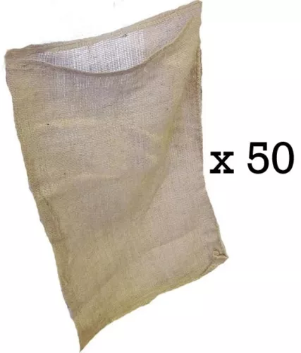 (50) 18x30 burlap bags bulk - sacks potato race sandbags home depot wholesale image 2