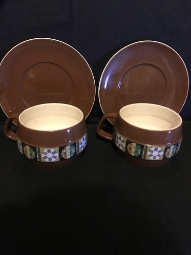 Pair Of Vintage Retro Carlton Ware Cups And Saucers - Picture 9 of 10