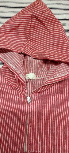 Vtg 1970s Jumpsuit Girls RED STRIPE hoodie jumpsuit CHEST 26 IN - WAIST 18" - Picture 17 of 19