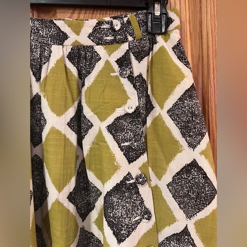 Edme & Esyllte x Anthropologie Shifting Buttons A-Line Circle Midi Skirt Size 0 - Picture 6 of 16