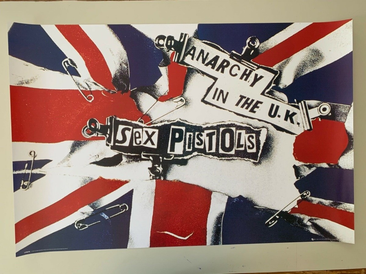 SEX PISTOLS, ANARCHY IN THE UK, RARE LICENSED 2008 POSTER | eBay