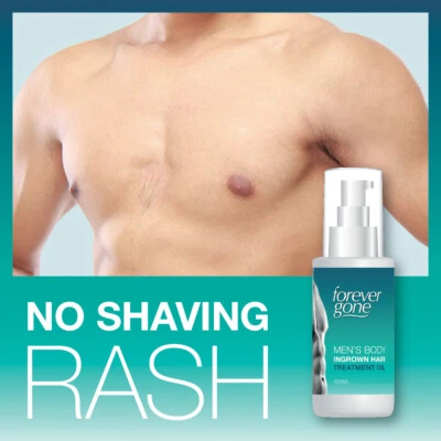 FOREVER GONE HERREN KÖRPER EINGEWACHSEN HAARKUR ÖL - RASIERWACHS BRUST KÖRPER