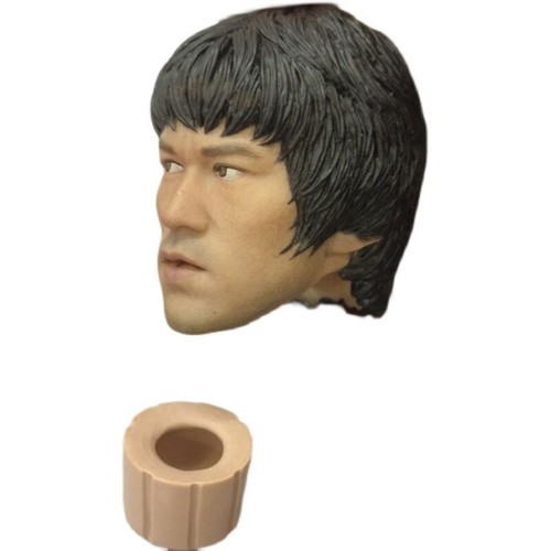 1/6 Scale Bruce Lee's Head Sculpt For 12" Action Figure Body Toy Model Statue - Picture 5 of 7