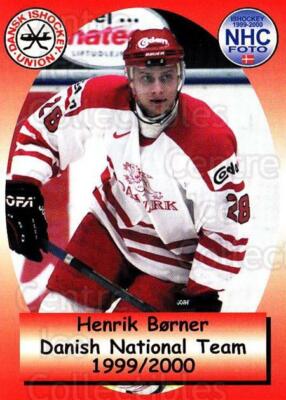1999-00 Danish National Team #19 Henrik Borner