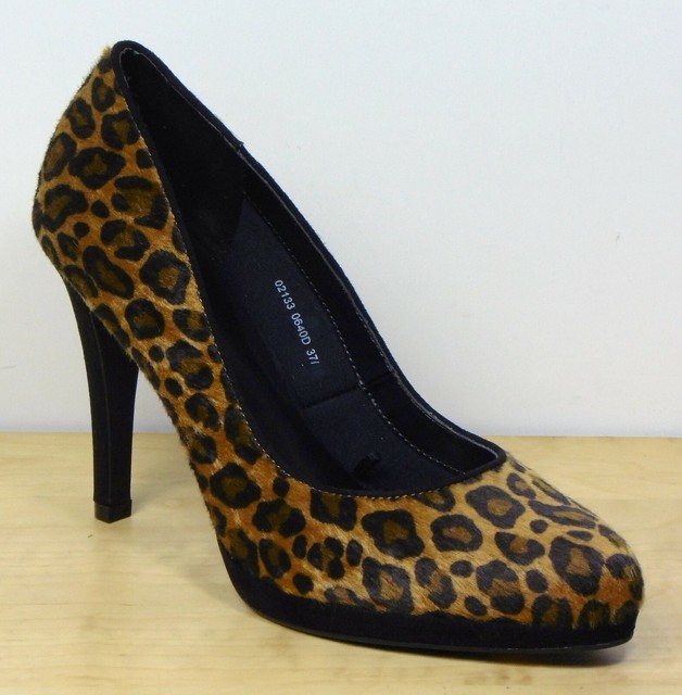m&s leopard shoes