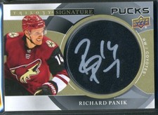 2018-19 Upper Deck Trilogy Richard Panik Auto Signature Pucks Autograph Coyotes