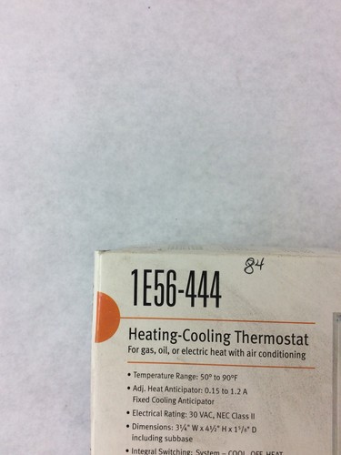 White Rogers Emerson 1E56-444 Low V Mechanical Thermostat, 50 to 90 Degree F  - Picture 2 of 8