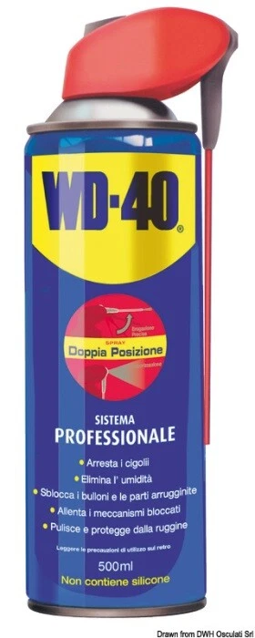 FP INOX WD 40 Professionnel Dégrippant WD40 Spray Aérosol De 500 ml Lubrifiant