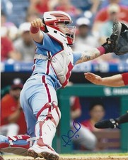 Signed 8x10 RAFAEL MARCHAN Philadelphia Phillies  Autographed photo - COA 
