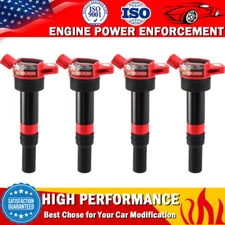 4 Pack Ignition Coils For 2011-2017 Hyundai Elantra Kia Forte 1.8L 2.0L L4 UF651