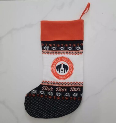 Tito's Handmade Vodka Christmas Holiday Stocking LIMITED EDITION