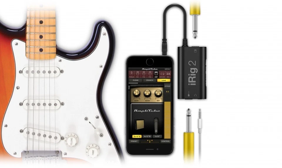 IK Multimedia iRig 2 portable guitar audio interface for iPhone, iPad and more - Image 3 of 4