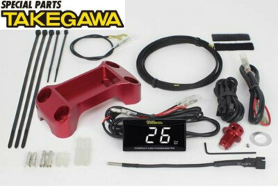 NEU! Takegawa #05-07-0011 LED Öltemperatur Thermometer ROT Honda Monkey 125 /...