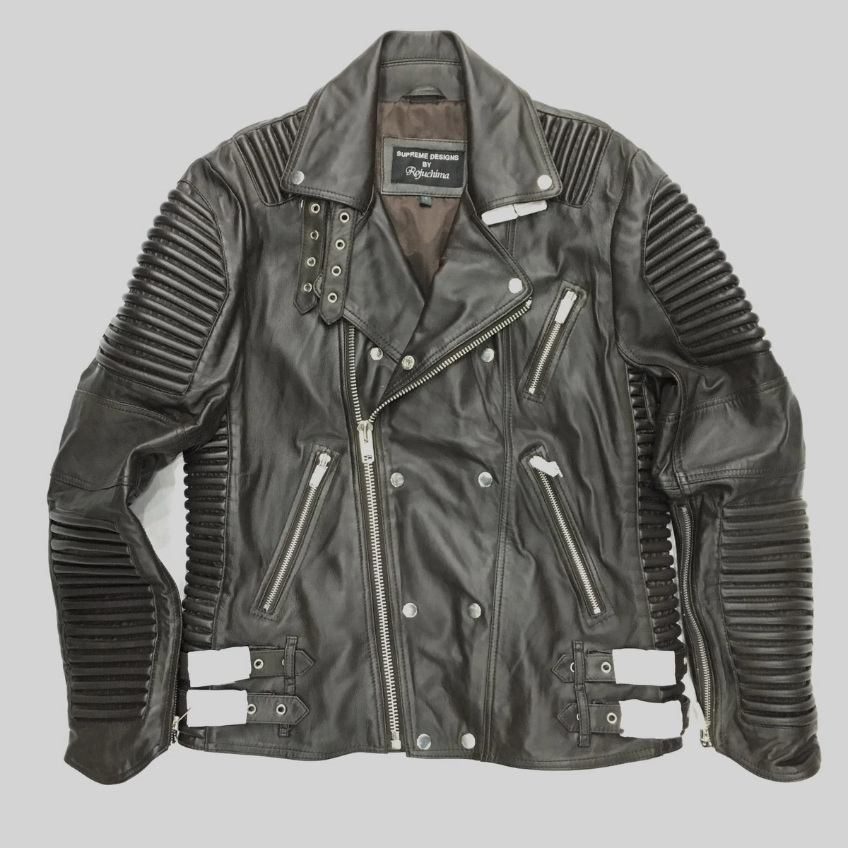 Supreme biker shop jacket