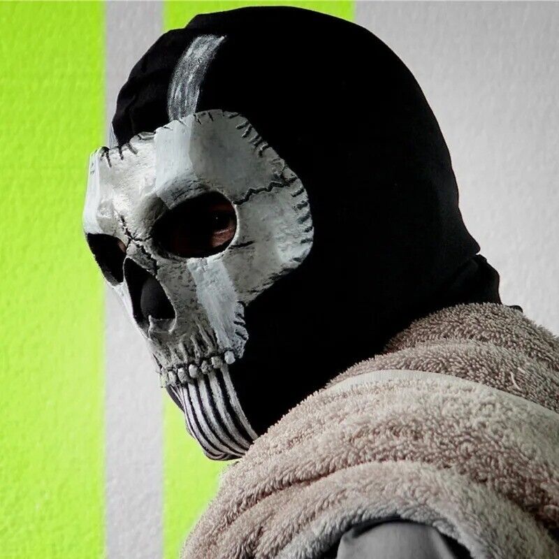 Ghost mask V2 - Operador MW2 airsoft COD Cosplay Airsoft Tactical Skull  Full Mas