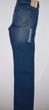 NWT CRAZY 8 GIRLS SKINNY FIT BLUE JEANS SIZE REGULAR 7 ADJUSTABLE WAIST