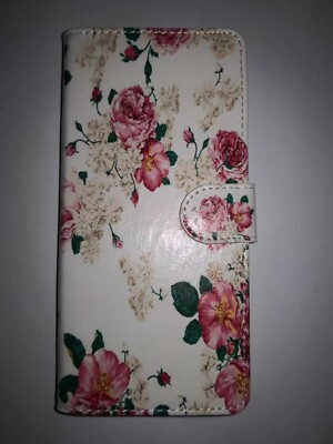 Samsung Galaxy A21s Case Flip Cover Etui  Tasche Hülle Blumen Rosen Motiv