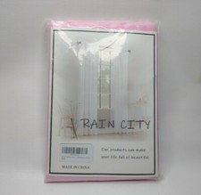 Sheer Pink Curtains 2 Curtain Panels 52" X 72" New