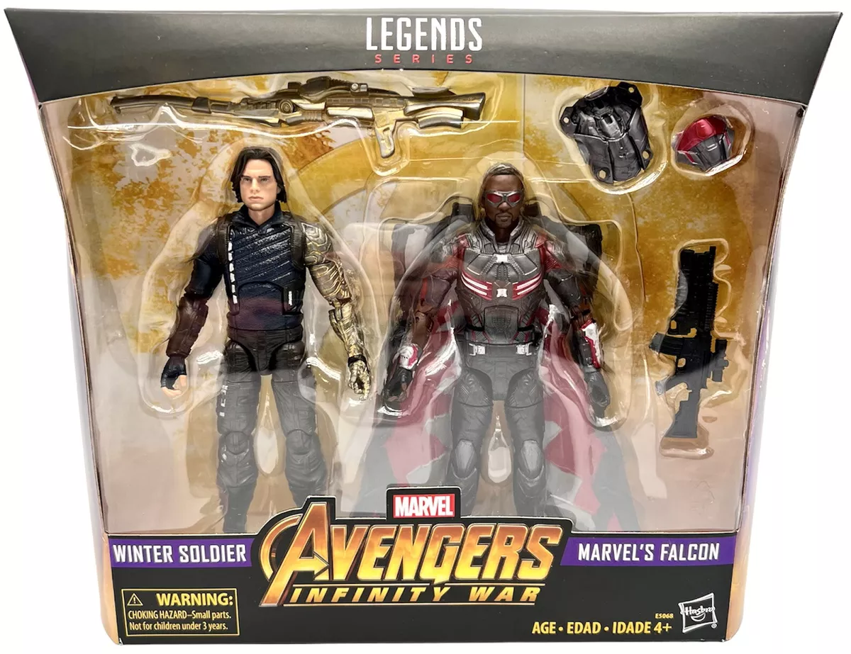 Marvel Legends Action Figure 2 Pack Winter Soldier And Falcon Infinity War  New